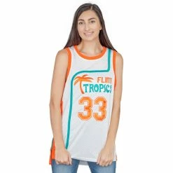 TVStoreOnline Flint Tropics Custom Basketball Jersey Adult Halloween Costume