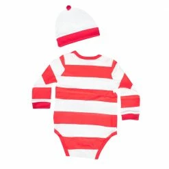 Costume Agent Where Is Waldo Costume Toddler One Piece Romper Bodysuit With Hat NEW ARRIVALS