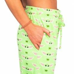 TVStoreOnline Star Wars Baby Yoda And Frogs Pajamas Green Lounge Pants 11 TVStoreOnline Star Wars Baby Yoda And Frogs Pajamas Green Lounge Pants