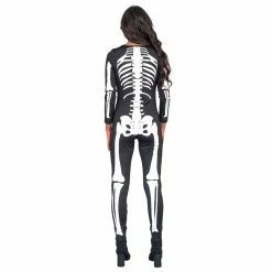 Costume Agent Women's Halloween Skeleton Costume Jumpsuit - Glow In The Dark / Plain Cosplay