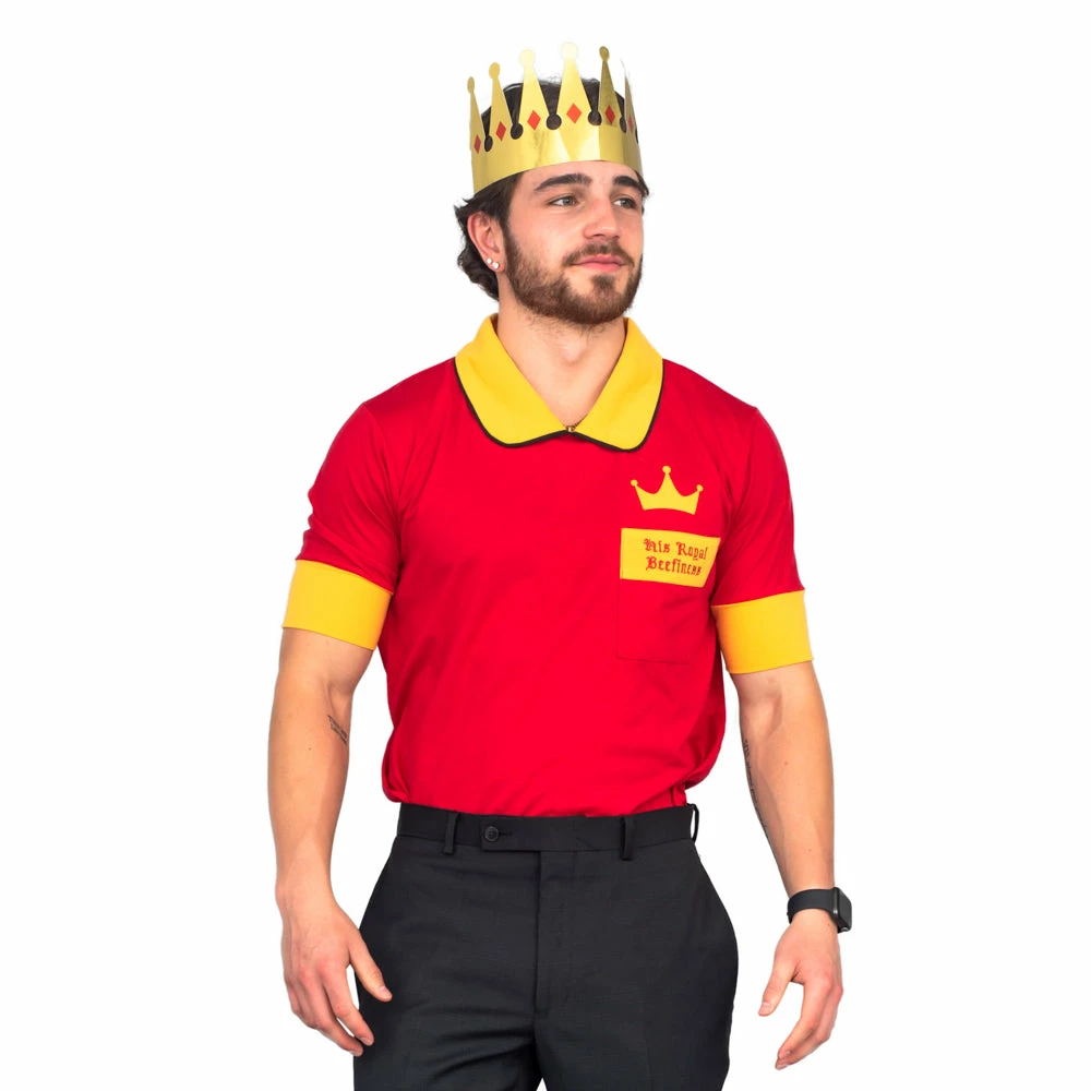 Costume Agent His Royal Beefiness King Halloween Costume T-shirt And Crown Cosplay NEW ARRIVALS 4 Costume Agent His Royal Beefiness King Halloween Costume T-shirt And Crown Cosplay NEW ARRIVALS