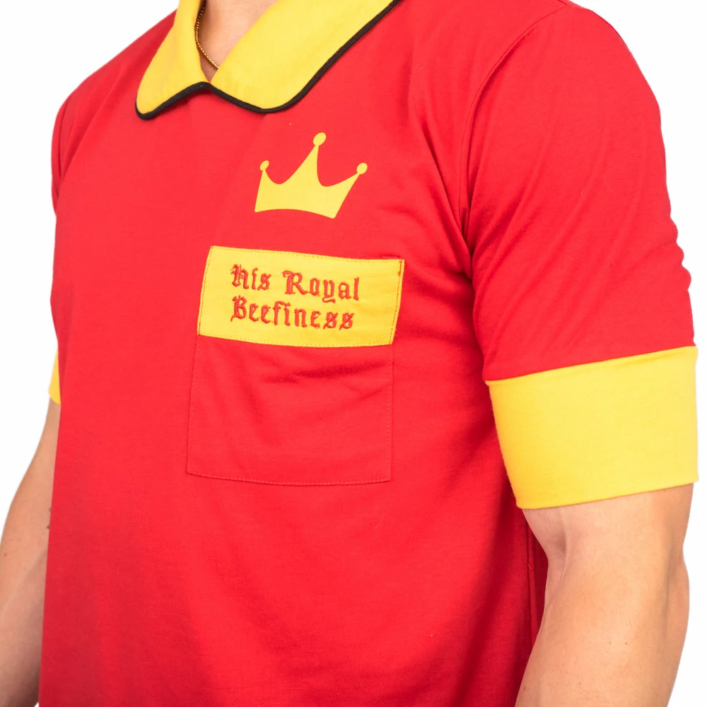 Costume Agent His Royal Beefiness King Halloween Costume T-shirt And Crown Cosplay NEW ARRIVALS 6 Costume Agent His Royal Beefiness King Halloween Costume T-shirt And Crown Cosplay NEW ARRIVALS