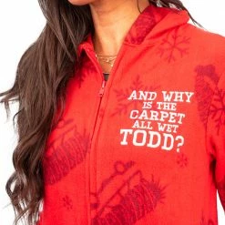 TVStoreOnline Todd And Margo Christmas Pajamas Jumpsuit Matching Couples Union Suit NEW ARRIVALS