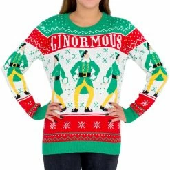 Ripple Junction Sweaters & Sweatshirts Elf Ginormous Ugly Christmas Sweater