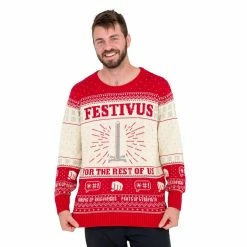Ripple Junction Festivus For The Rest Of Us Pole Ugly Christmas Xmas Sweater