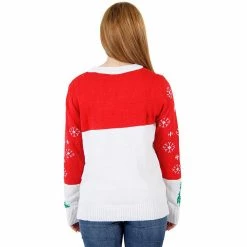 Costume Agent Ugly Christmas Sweater Snowman & Trees With Flashing Lights