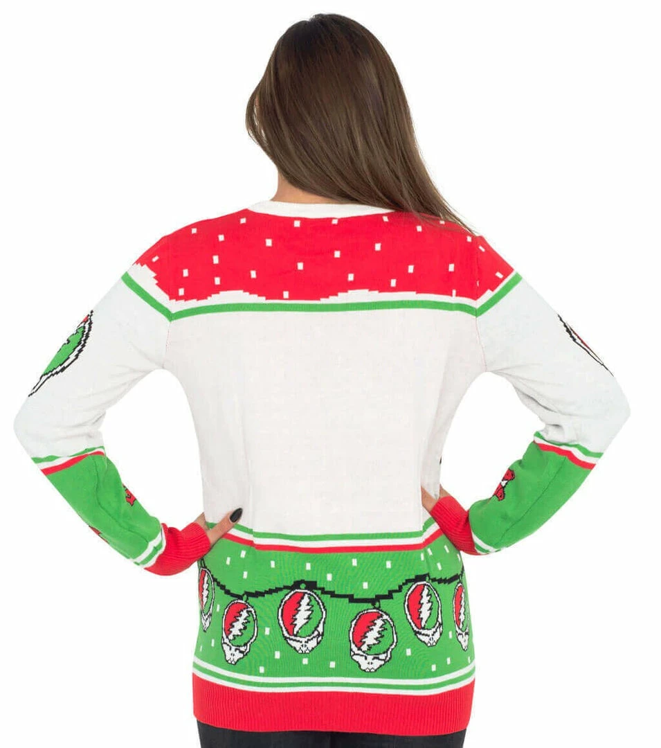 Ripple Junction Grateful Dead Bears And Ornaments Christmas Sweater MUSIC 4 Ripple Junction Grateful Dead Bears And Ornaments Christmas Sweater MUSIC