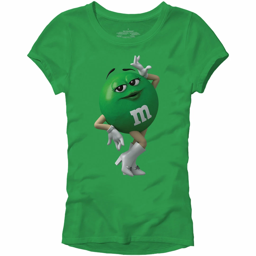 Mad Engine M&M's Candy Character Face Juniors T-Shirt Women's Shirts 5 Mad Engine M&M's Candy Character Face Juniors T-Shirt Women's Shirts