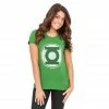 Junk Food Green Lantern Distressed Logo Juniors T-shirt Shirts / Tops