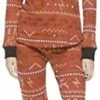 Vendor-unknown Harry Potter Hogwarts Fair Isle Thermal Red Pajama Set