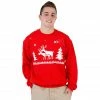 Costume Agent Sweaters & Sweatshirts Ugly Christmas Humping Reindeer & Pine Trees 8-Bit Red Sweatshirt 2 Costume Agent Sweaters & Sweatshirts Ugly Christmas Humping Reindeer & Pine Trees 8-Bit Red Sweatshirt