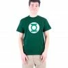 Changes Men's Shirts Green Lantern Logo Hunter Green T-shirt