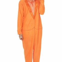 Underboss Dumb And Dumber Orange Tuxedo One Piece Pajama With Top Hat Pajamas / Underwear