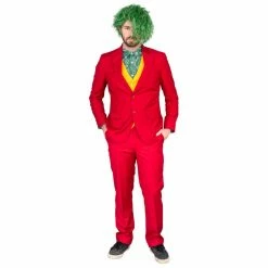 Costume Agent Joker Psycho Clown Costume Set