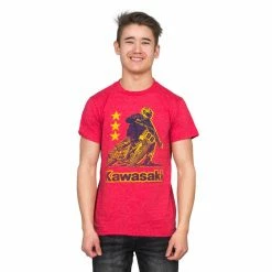 Costume Agent Shirts / Tops Step Brothers Kawasaki Motorcycle Heather Red T-shirt