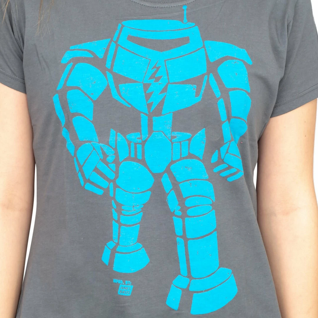 Ames Bros Shirts / Tops Man-Bot Vintage Graphic Charcoal JUNIORS T-shirt 5 Ames Bros Shirts / Tops Man-Bot Vintage Graphic Charcoal JUNIORS T-shirt