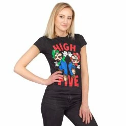 Fifth Sun GAMES Mario & Luigi High Five Sheer T-shirt 7 Fifth Sun GAMES Mario & Luigi High Five Sheer T-shirt