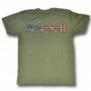 American Classics Mash American Flag Army Green T-shirt 2 American Classics Mash American Flag Army Green T-shirt