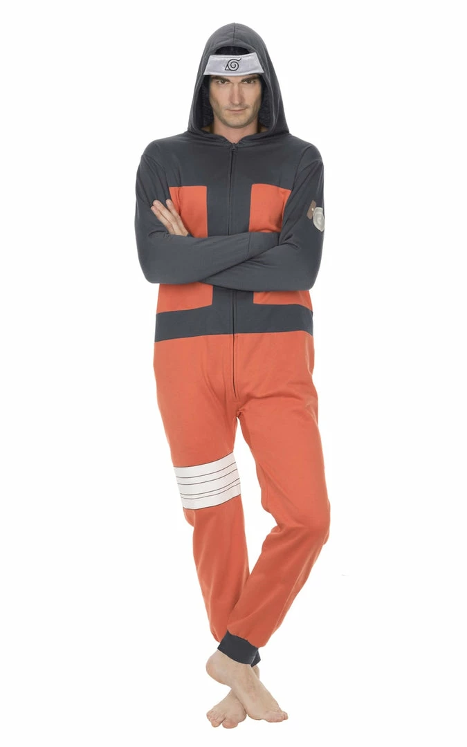 Underboss Pajamas / Underwear Naruto Shippuden Hidden Leaf Village Hooded One Piece Pajama 3 Underboss Pajamas / Underwear Naruto Shippuden Hidden Leaf Village Hooded One Piece Pajama