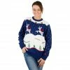 Costume Agent Ugly Christmas Sweater Step Brothers Prancing Reindeer Sweater