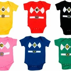 Mighty Fine Power Rangers Baby Ranger Costume Romper Infant Snapsuit