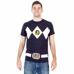 Mighty Fine Power Rangers Costume Adult T-Shirt Shirts / Tops