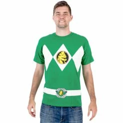 Mighty Fine Power Rangers Costume Adult T-Shirt Shirts / Tops