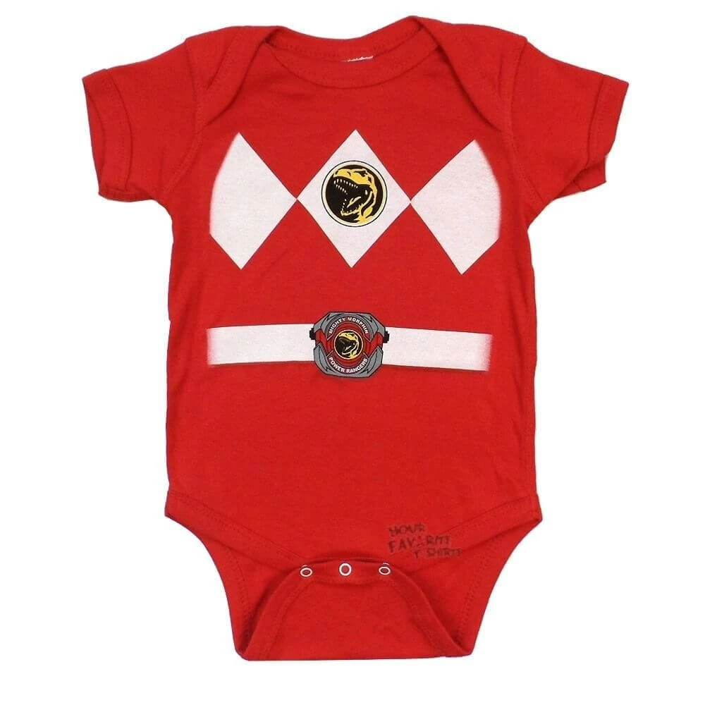 Mighty Fine Power Rangers Baby Ranger Costume Romper Infant Snapsuit