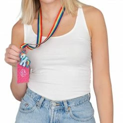 Ripple Junction Rainbow Dash Badge And Charm Rainbow Lanyard Animation