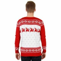 Costume Agent Sweaters & Sweatshirts Ugly Christmas Sweater Two Big Humping Reindeer Sweater