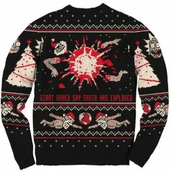 Ripple Junction Rick And Morty Exploding Santa Ugly Christmas Sweater Sweaters & Sweatshirts