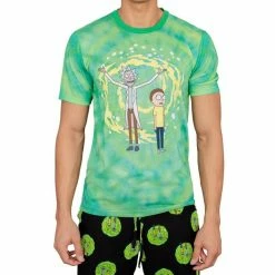 Underboss Rick And Morty Portal T-Shirt And Lounge Pants Pajama Set Pajamas / Underwear