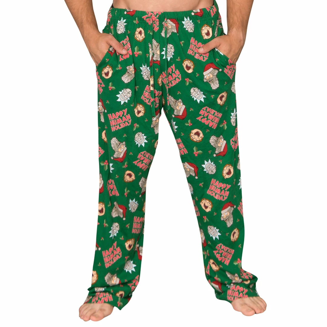 Underboss Rick And Morty Happy Human Holidays Lounge Pants Pajamas / Underwear 5 Underboss Rick And Morty Happy Human Holidays Lounge Pants Pajamas / Underwear