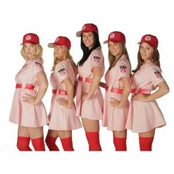 Costume Agent Rockford Peaches AAGPBL Baseball Costume Dress 9 Costume Agent Rockford Peaches AAGPBL Baseball Costume Dress