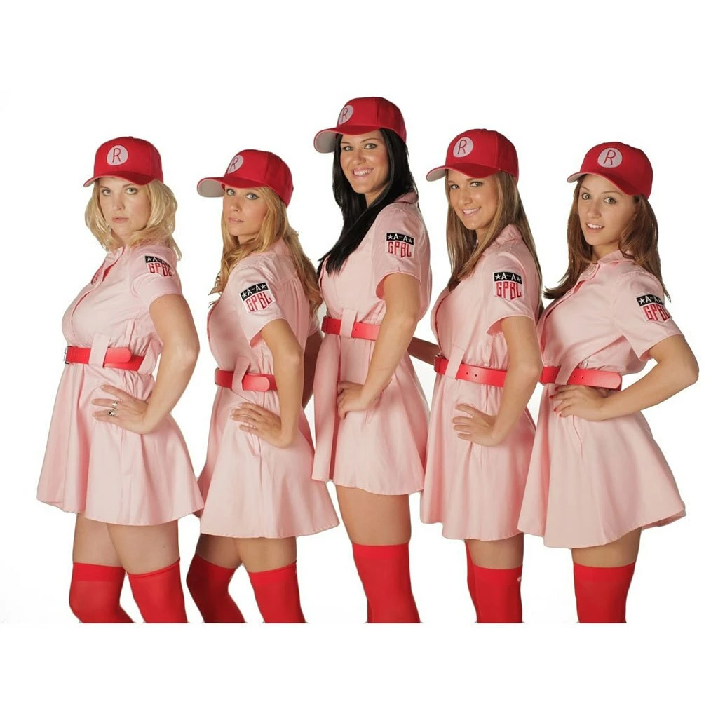 Costume Agent Rockford Peaches AAGPBL Baseball Costume Dress 6 Costume Agent Rockford Peaches AAGPBL Baseball Costume Dress