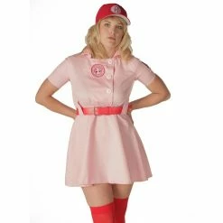 Costume Agent Rockford Peaches AAGPBL Baseball Costume Dress 8 Costume Agent Rockford Peaches AAGPBL Baseball Costume Dress