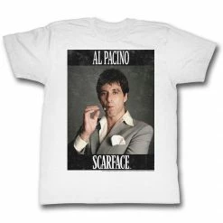 American Classics Scarface Al Pacino Smoking Cigar Framed T-Shirt