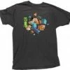 Vendor-unknown Minecraft Game Steve Run Away! Creeper Glow In The Dark T-Shirt GAMES 2 Vendor-unknown Minecraft Game Steve Run Away! Creeper Glow In The Dark T-Shirt GAMES