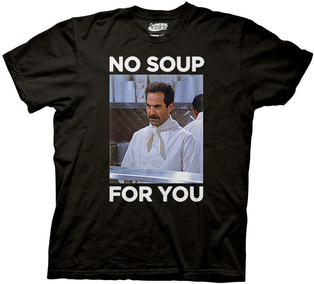 Ripple Junction Men's Shirts No Soup For You Black T-shirt