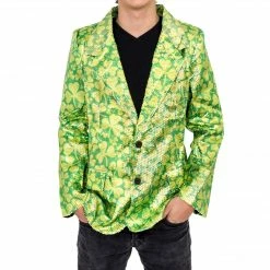 Costume Agent Sequin St. Patrick's Day Irish Blazer Jacket