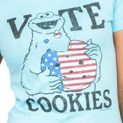Mighty Fine Sesame Street Vote Cookies Cookie Monster T-Shirt 7 Mighty Fine Sesame Street Vote Cookies Cookie Monster T-Shirt