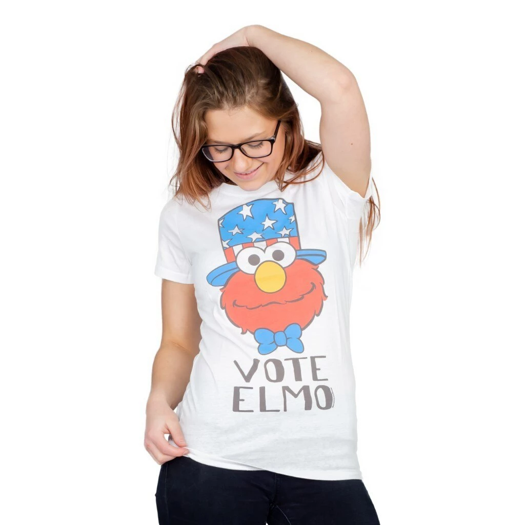 Mighty Fine Shirts / Tops Sesame Street Vote Elmo President Hat T-Shirt 4 Mighty Fine Shirts / Tops Sesame Street Vote Elmo President Hat T-Shirt