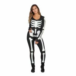 Costume Agent Sexy Lady Skeleton Body Suit Spandex Costume COSTUMES
