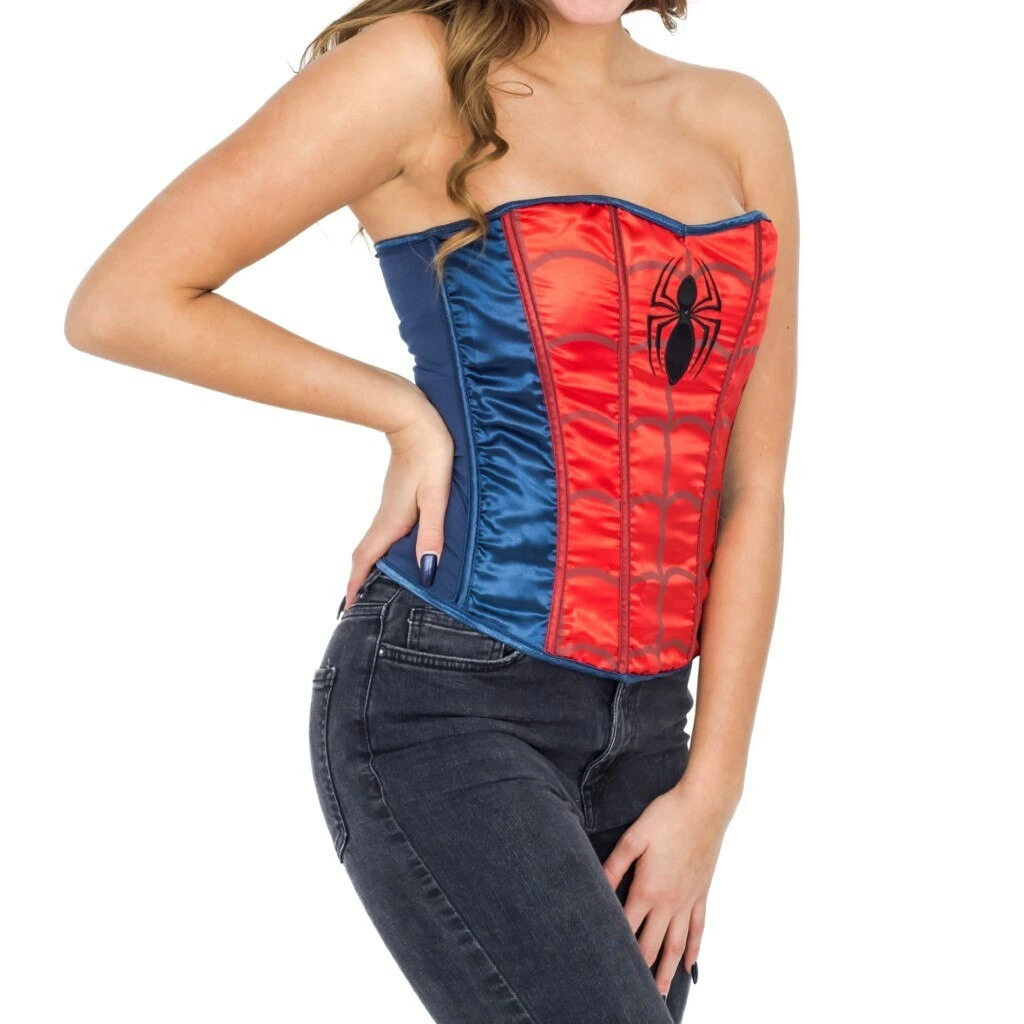 Amscan Inc COMICS Spider Girl Strapless Sequin Corset 3 Amscan Inc COMICS Spider Girl Strapless Sequin Corset
