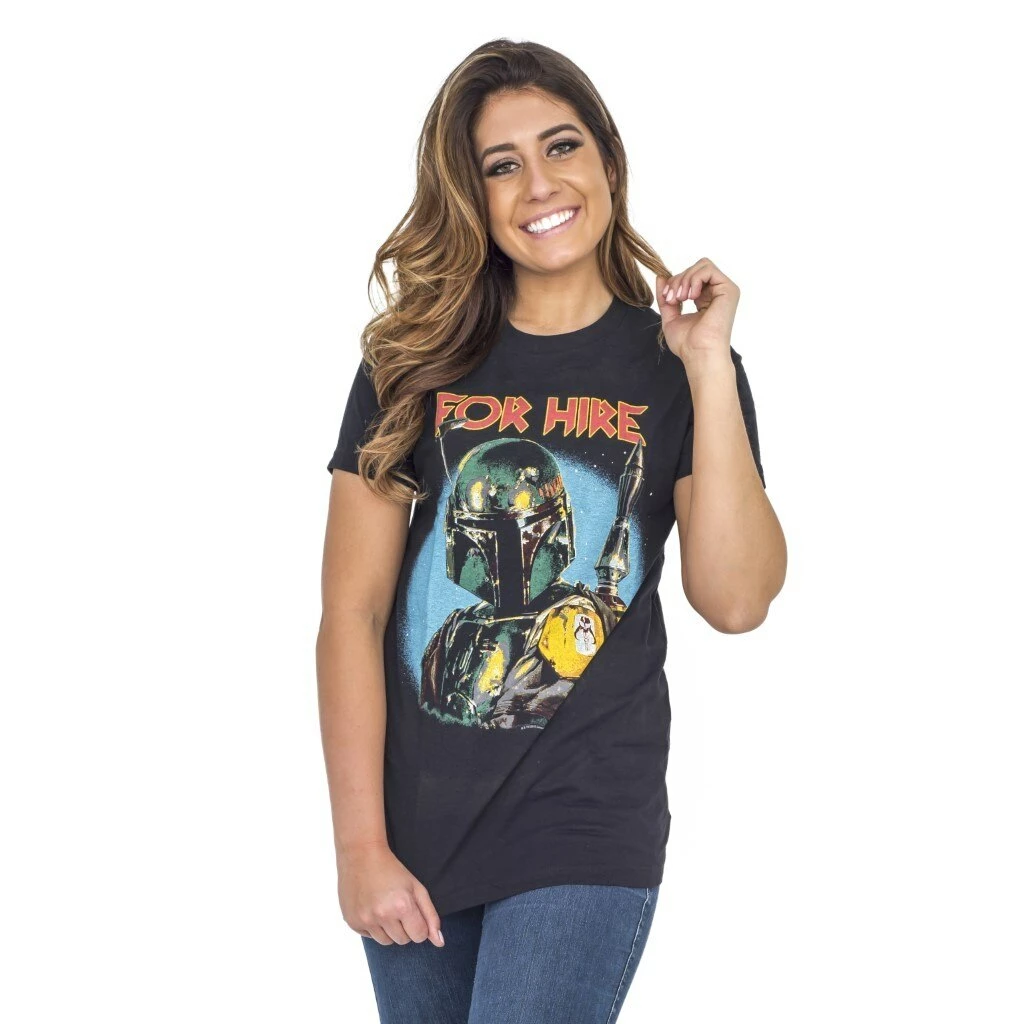 Junk Food Shirts / Tops Star Wars Boba Fett For Hire T-Shirt 4 Junk Food Shirts / Tops Star Wars Boba Fett For Hire T-Shirt