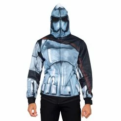 Mad Engine Sweaters & Sweatshirts Star Wars Captain Phasma Poly Zip Up Costume Hoodie