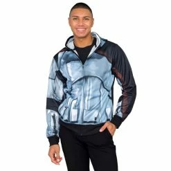 Mad Engine Sweaters & Sweatshirts Star Wars Captain Phasma Poly Zip Up Costume Hoodie