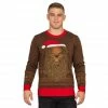 Mad Engine Sweaters & Sweatshirts Star Wars Chewbacca Furry Face Ugly Christmas Sweater