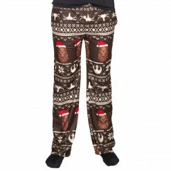 Mad Engine Pajamas / Underwear Star Wars Chewbacca Christmas Brown Lounge Pants 7 Mad Engine Pajamas / Underwear Star Wars Chewbacca Christmas Brown Lounge Pants