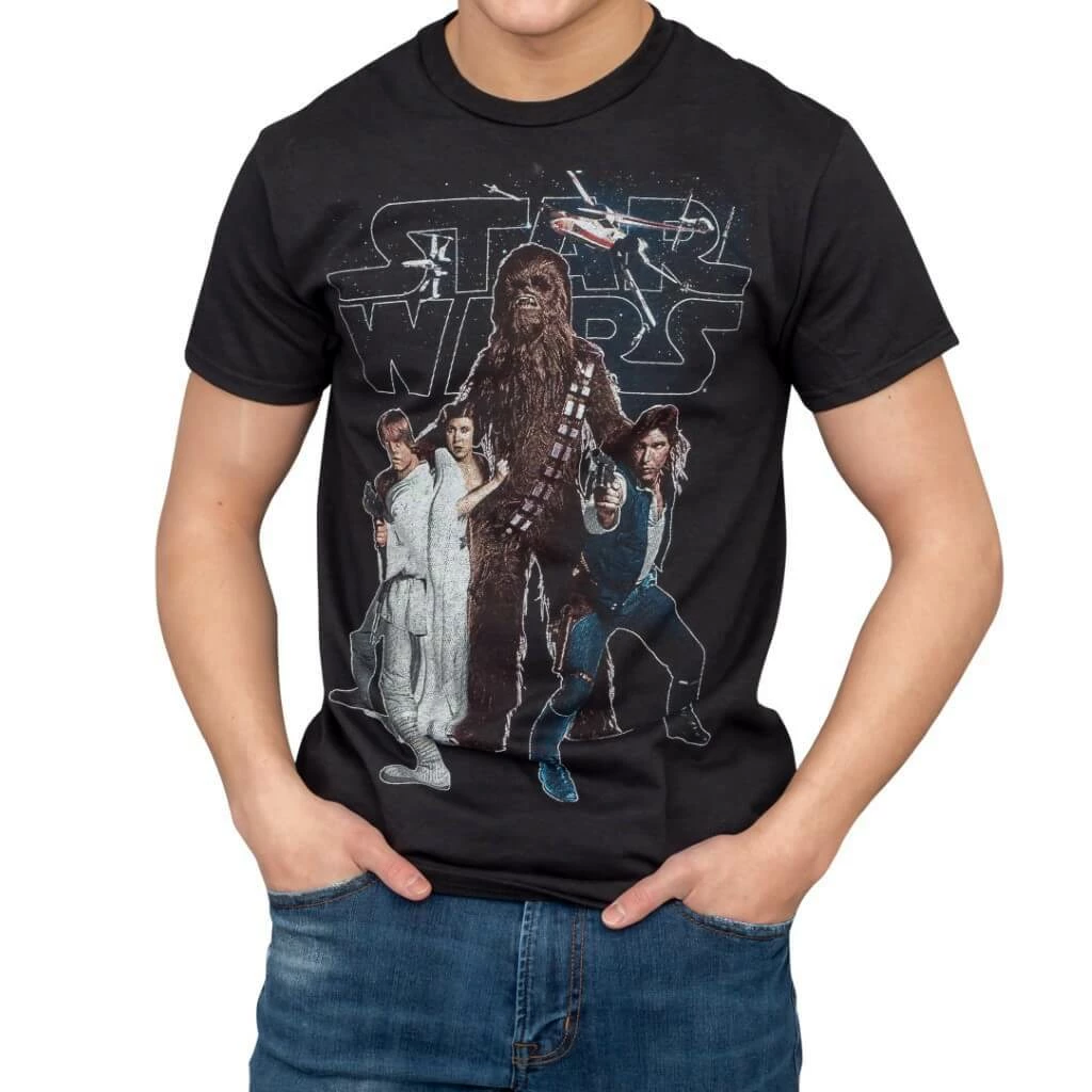 Hybrid Apparel Star Wars Chewie And The Gang T-shirt Shirts / Tops 3 Hybrid Apparel Star Wars Chewie And The Gang T-shirt Shirts / Tops